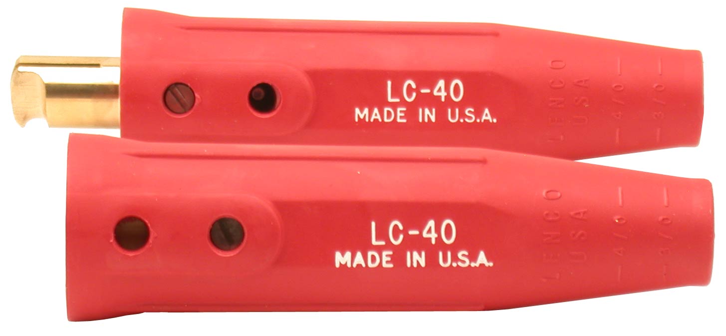 Connector set, cable 1/0 and 2/0 red